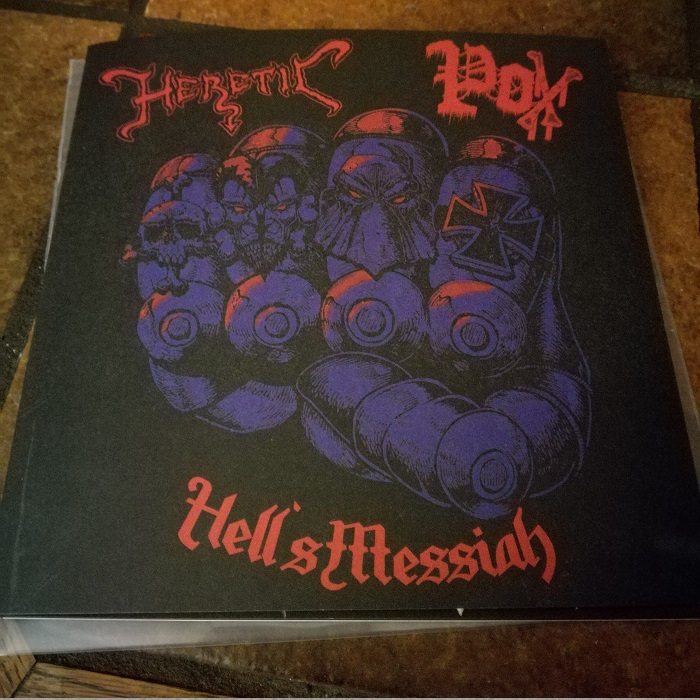 Heretic / Pox - Hell's Messiah 7"
