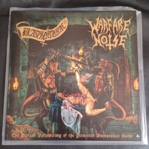 Warfare Noise / Blasphemaniac - The Profane Deflowering of the Perverted Immaculate Saint 7" (import)